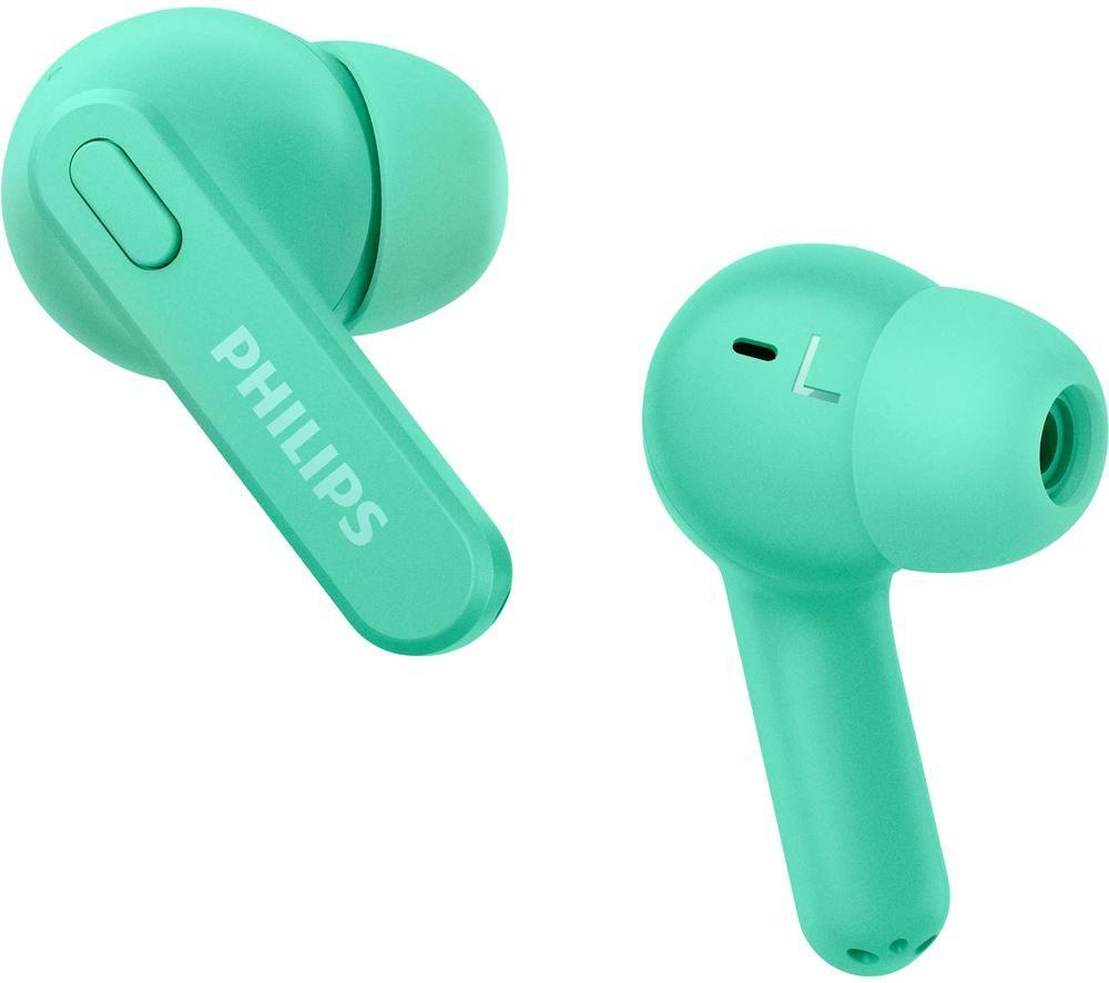 PHILIPS TAT2206GR Wireless Bluetooth Earbuds - Green