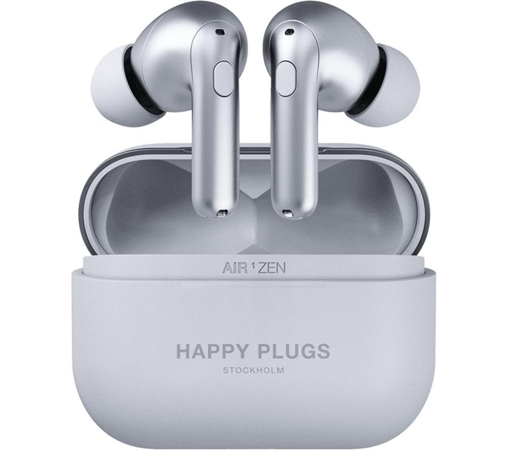 HAPPY PLUGS Air 1 Zen Wireless Bluetooth Earbuds - Silver