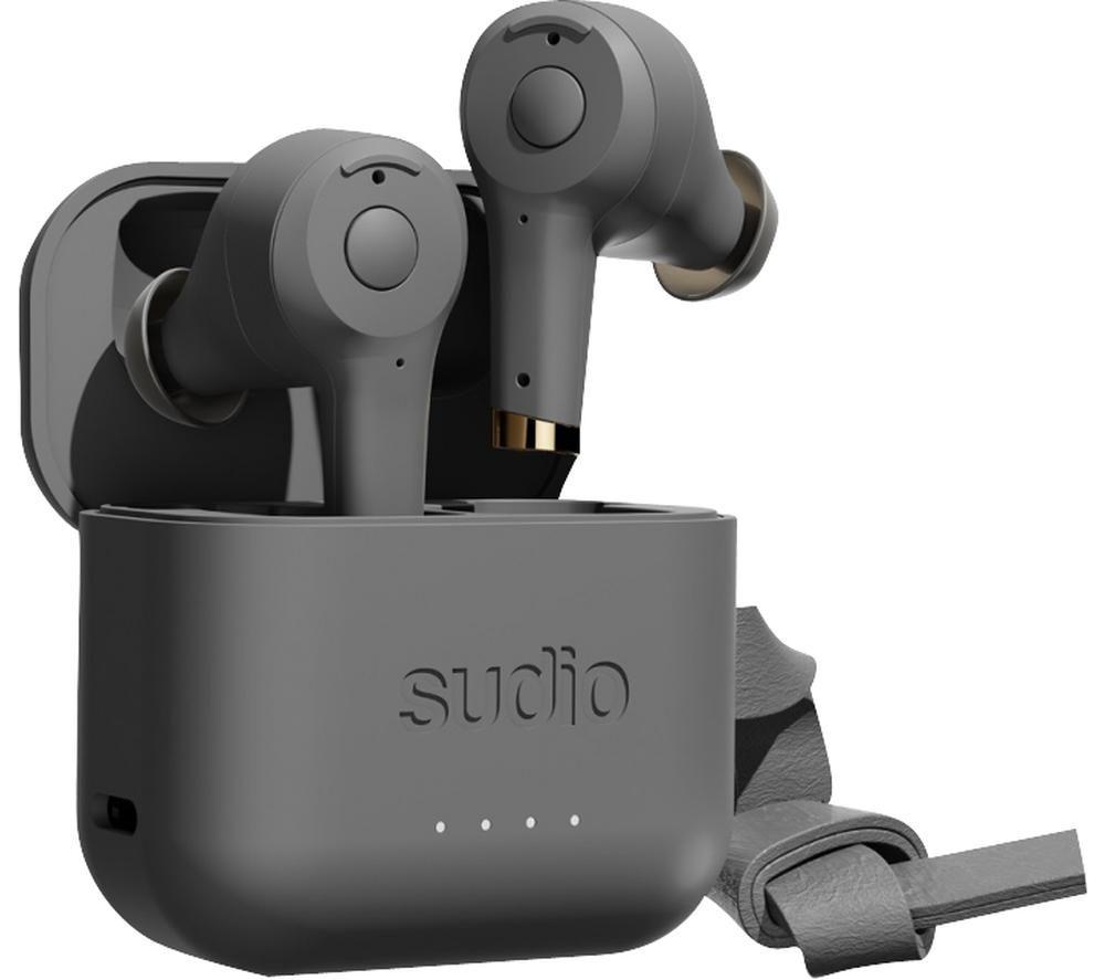 SUDIO ETT Wireless Bluetooth Noise-Cancelling Earbuds - Anthracite
