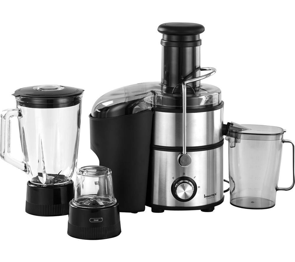 INNOTECK Kitchen Pro DS-5993 3-in-1 Juicer Bundle - Silver & Black