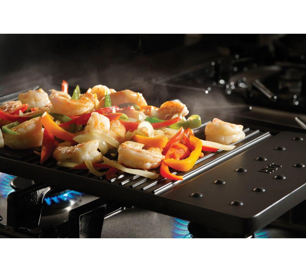 RANGEMASTER Estate 90 EST90DFFBL/C Dual Fuel Range Cooker - Black & Chrome