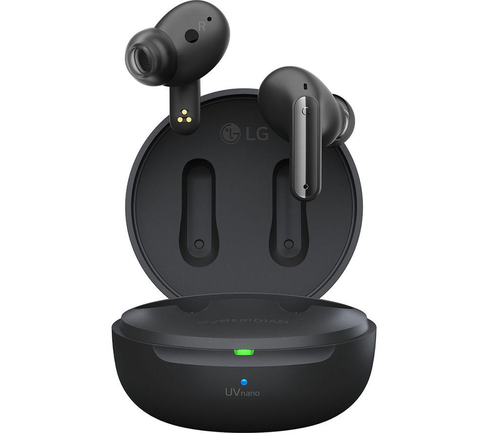 LG TONE Free UFP8 Wireless Bluetooth Noise-Cancelling Earbuds - Black