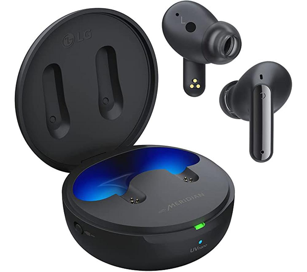 LG TONE Free UFP9 Wireless Bluetooth Noise-Cancelling Earbuds - Black