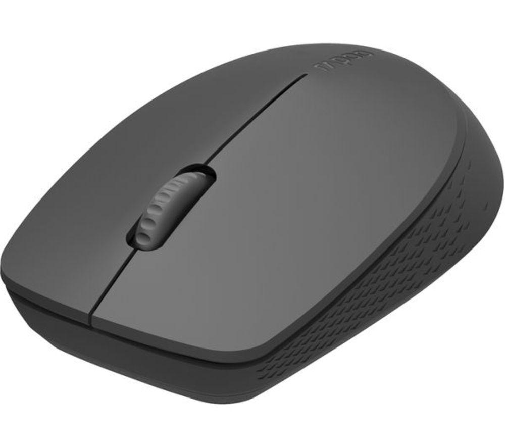 RAPOO M100 Multi-Mode Wireless Optical Mouse - Dark Grey  Silver/Grey
