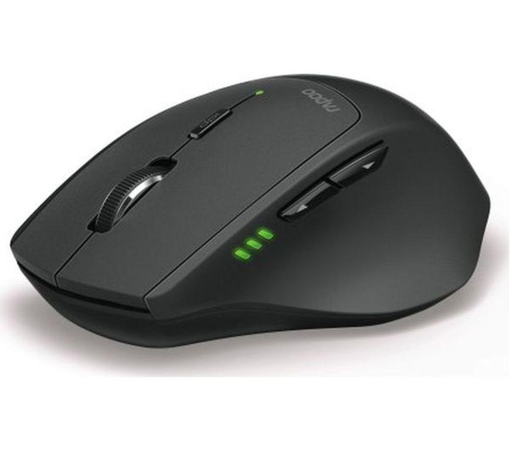RAPOO MT550 Wireless Optical Mouse  Black