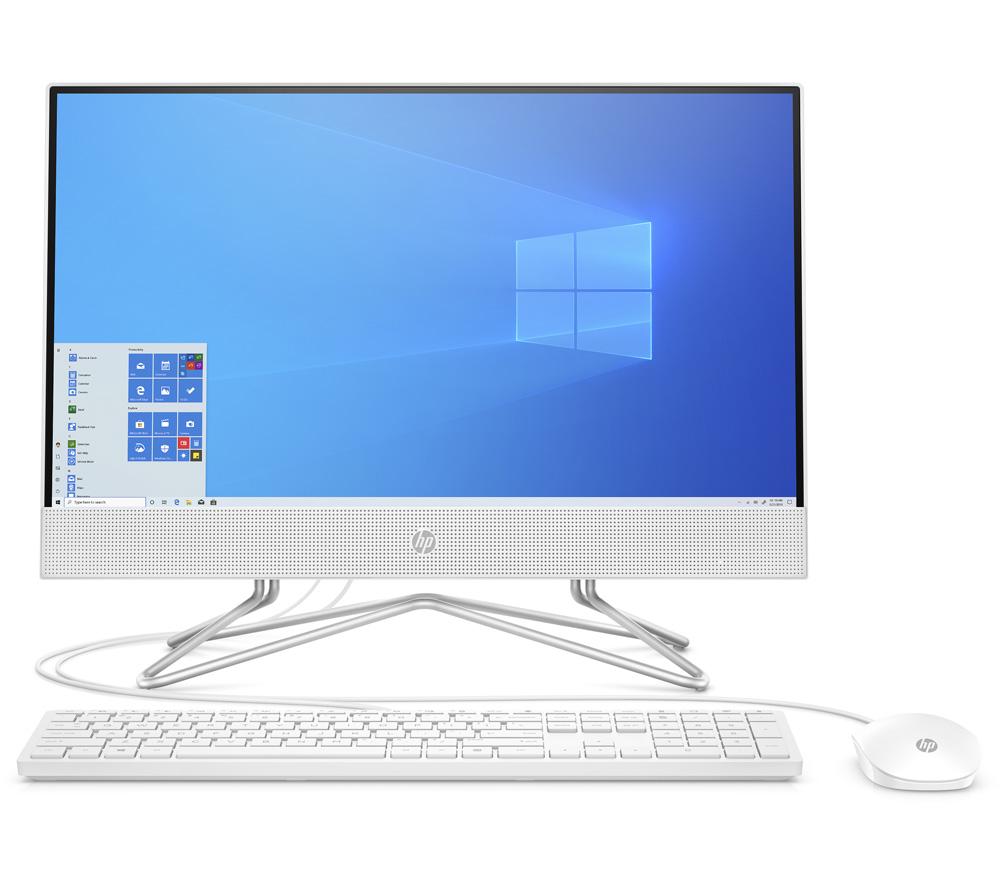 HP 22-df0040na 21.5inch All-in-One PC - IntelPentium  128 GB SSD  White  White