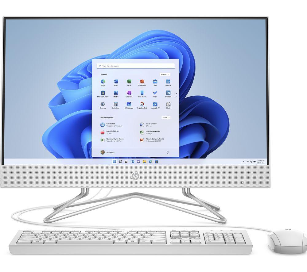 HP 24-df1030na 23.8inch All-in-One PC - IntelCore i5  512 GB SSD  Silver  White