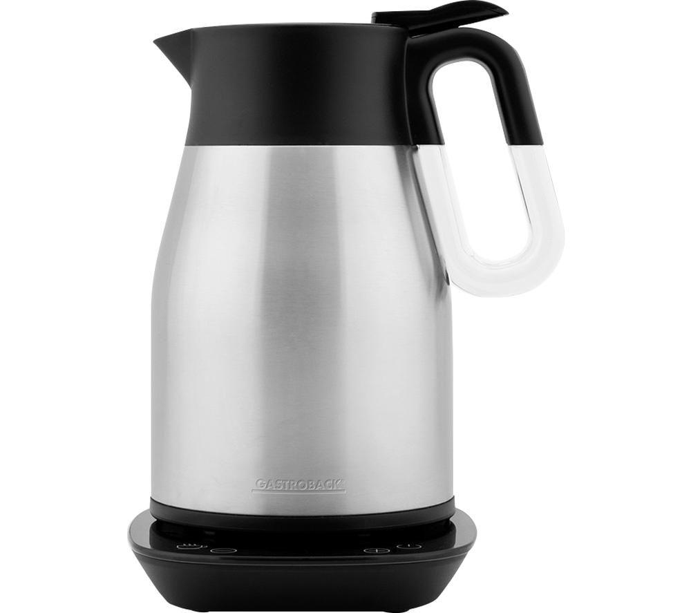 GASTROBACK Design Advanced Thermo 42426 2-in-1 Jug Kettle - Silver & Black