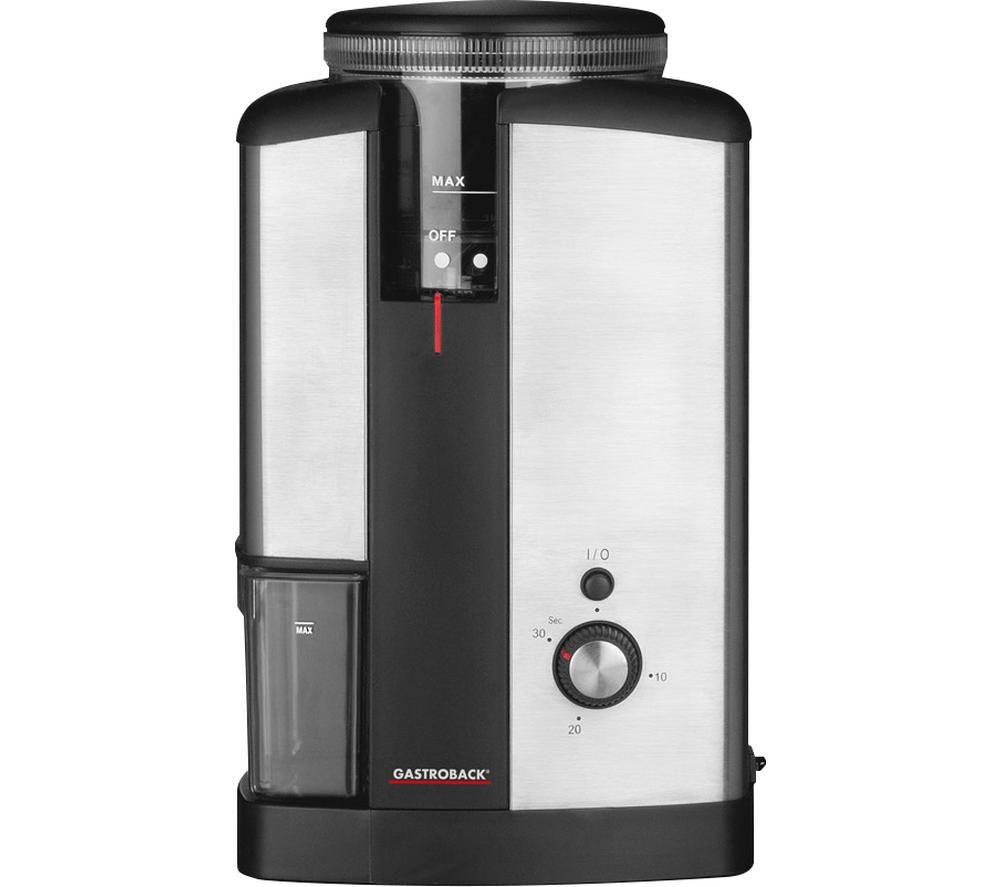 GASTROBACK Design Advanced 42602 Electric Coffee Grinder - Black & Stainless Steel  Stainless Steel