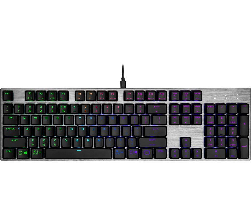 COOLER MASTER SK652 Mechanical Gaming Keyboard  Black Silver/Grey