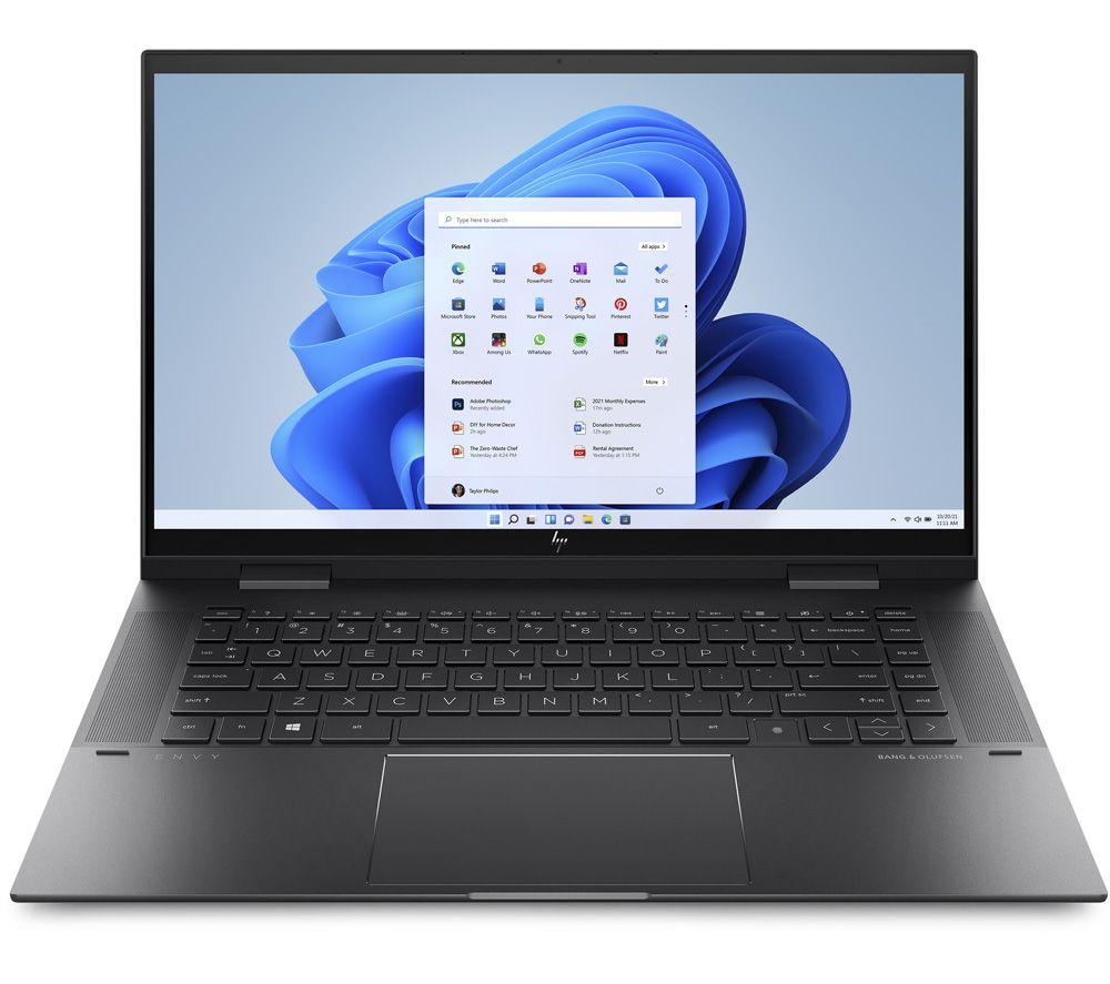 HP ENVY x360 15.6inch 2 in 1 Laptop - AMD Ryzen 7  512 GB SSD  Black  Black