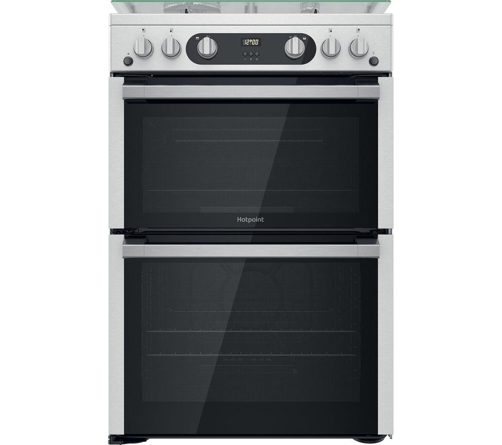 HOTPOINT HDM67G0C2CX 60 cm Gas Cooker - Inox