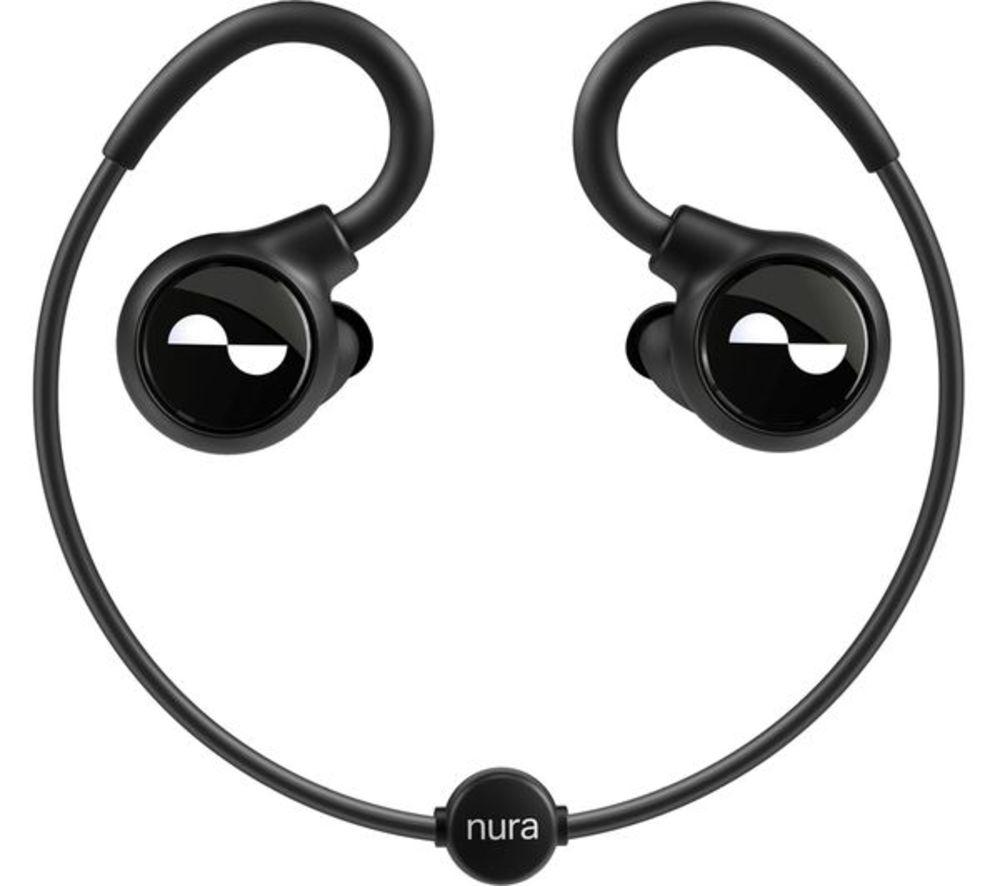 Nura Nuraloop Wireless Bluetooth NoiseCancelling Sports Earphones Black