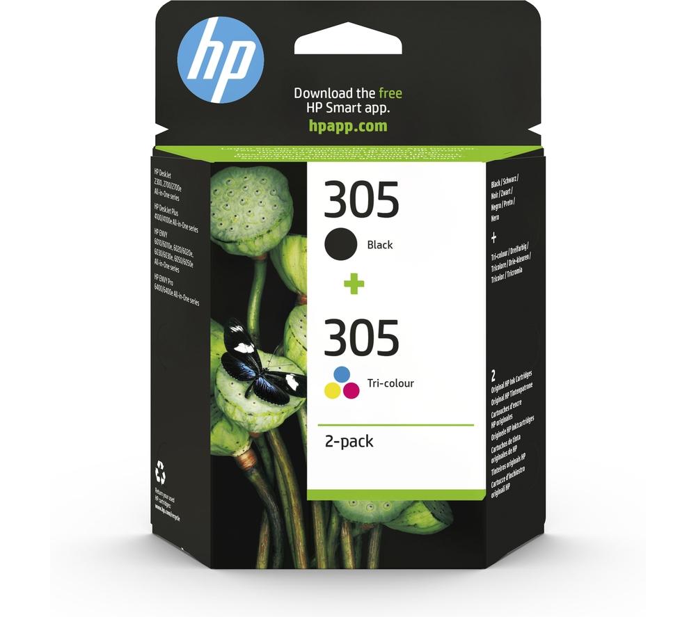HP 305 Black & Tri-colour Ink Cartridges - Twin Pack