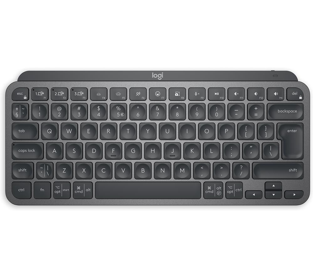 LOGITECH MX Keys Mini Wireless Keyboard - Graphite  Black