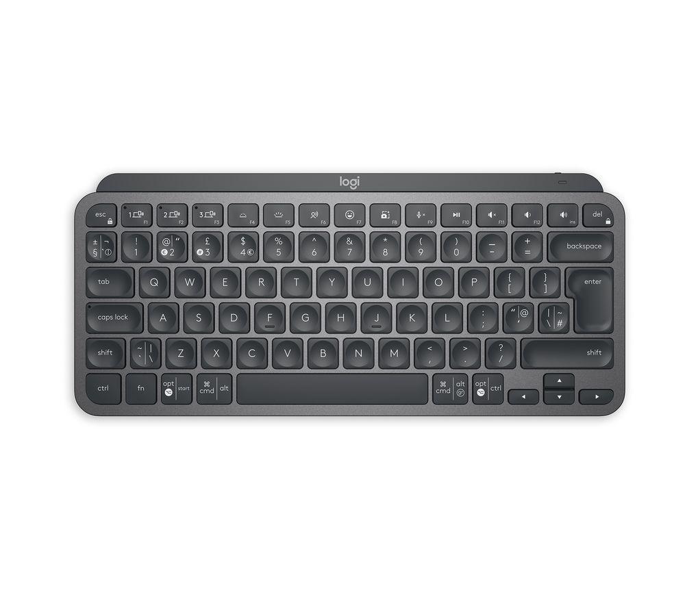 LOGITECH MX Keys Mini Wireless Keyboard - Graphite  Black