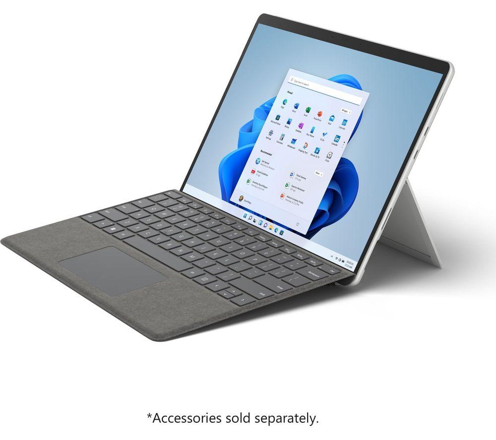 MICROSOFT 13inch Surface Pro 8 - IntelCore i5  256 GB SSD  Platinum  Silver/Grey