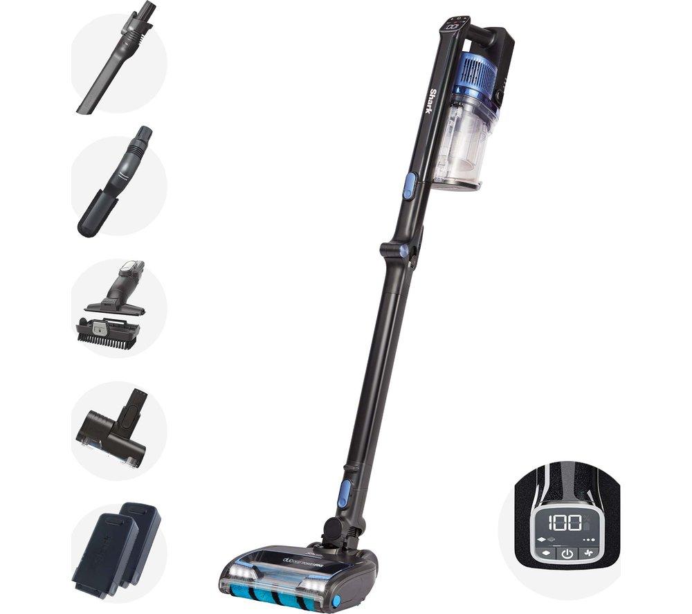 SHARK Anti Hair Wrap with PowerFins  Flexology & TruePet IZ320UKT Cordless Vacuum Cleaner - Blue