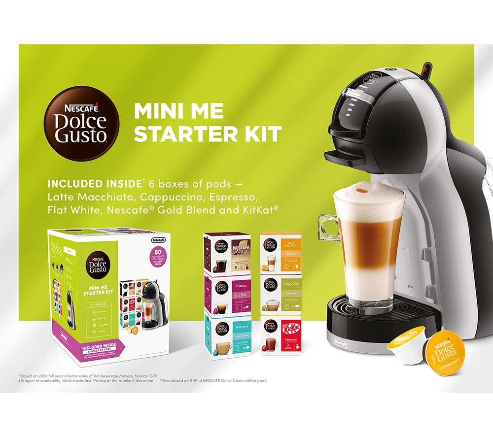 DOLCE GUSTO by De'Longhi EDG155.BG Mini Me Coffee Machine Starter Kit - Grey & Black