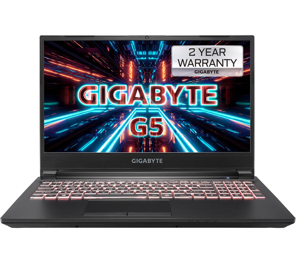 GIGABYTE G5 15.6inch Gaming Laptop - IntelCore i5  RTX 3050 Ti  512 GB SSD  Black