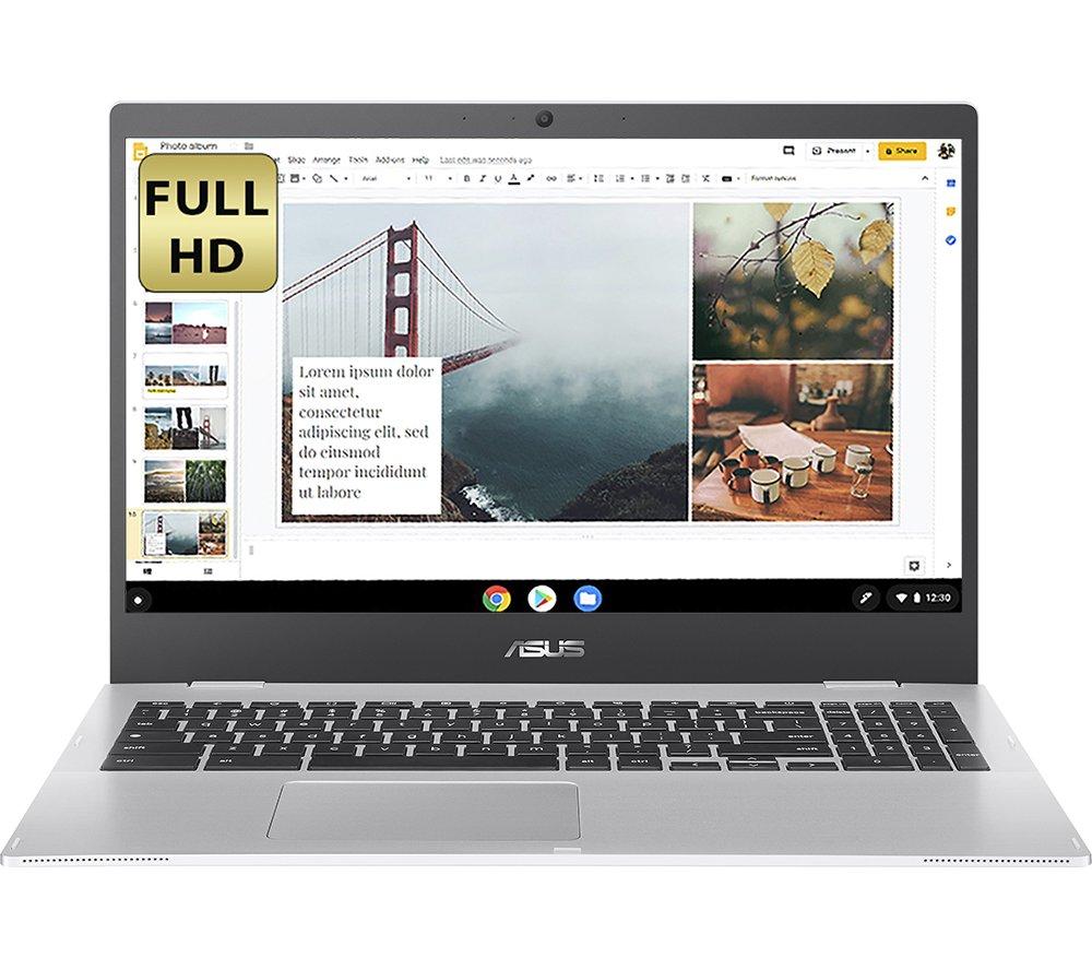 ASUS CX15 15.6inch Chromebook - IntelPentium  64 GB eMMC  Silver  Silver/Grey