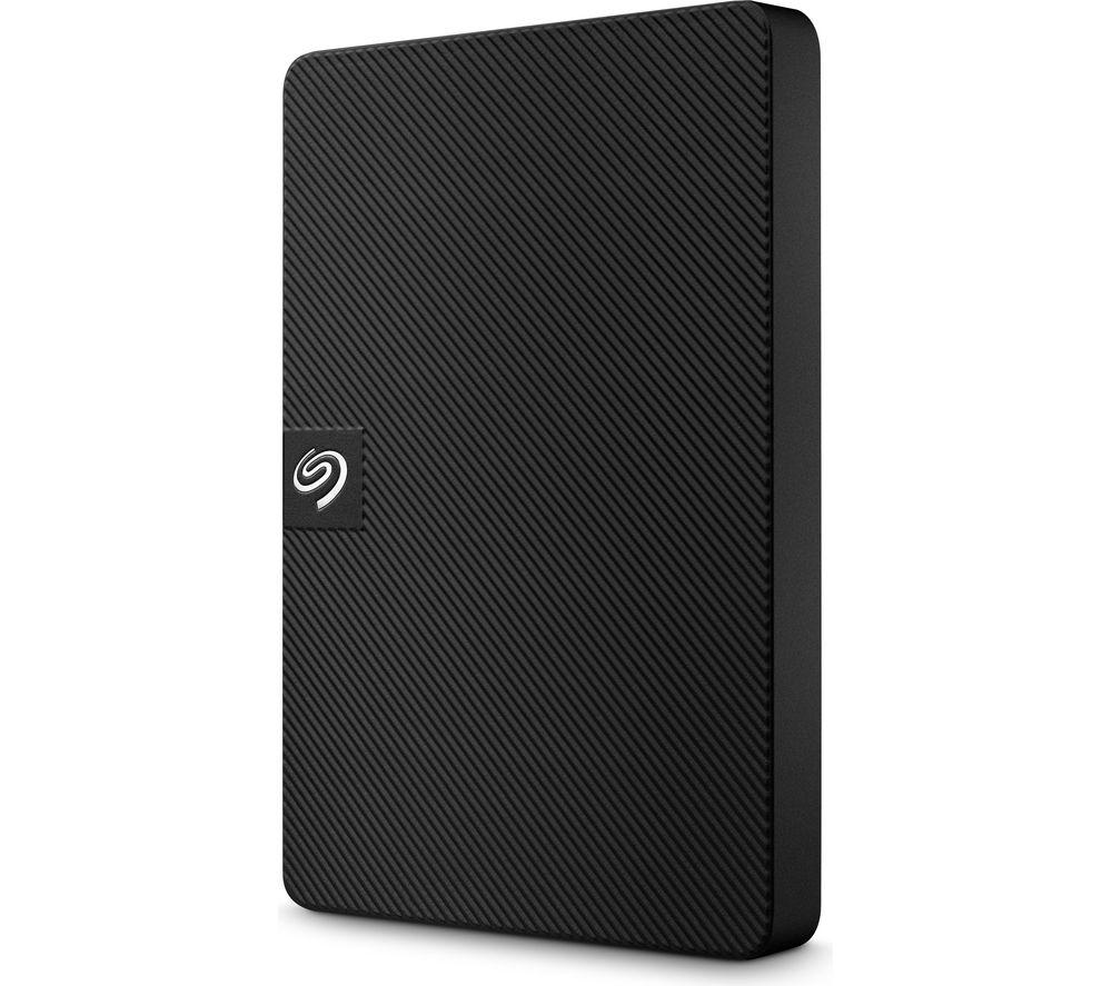 SEAGATE Expansion External Hard Drive - 1 TB  Black  Black
