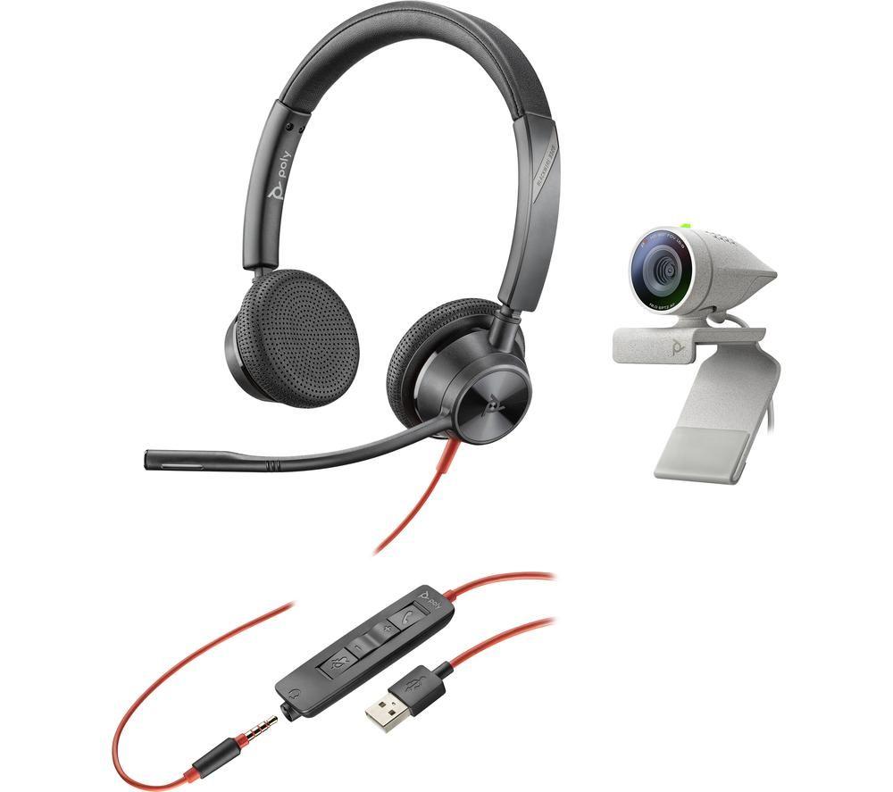 POLY Studio P5 Full HD Webcam & Blackwire 3325 Headset Bundle
