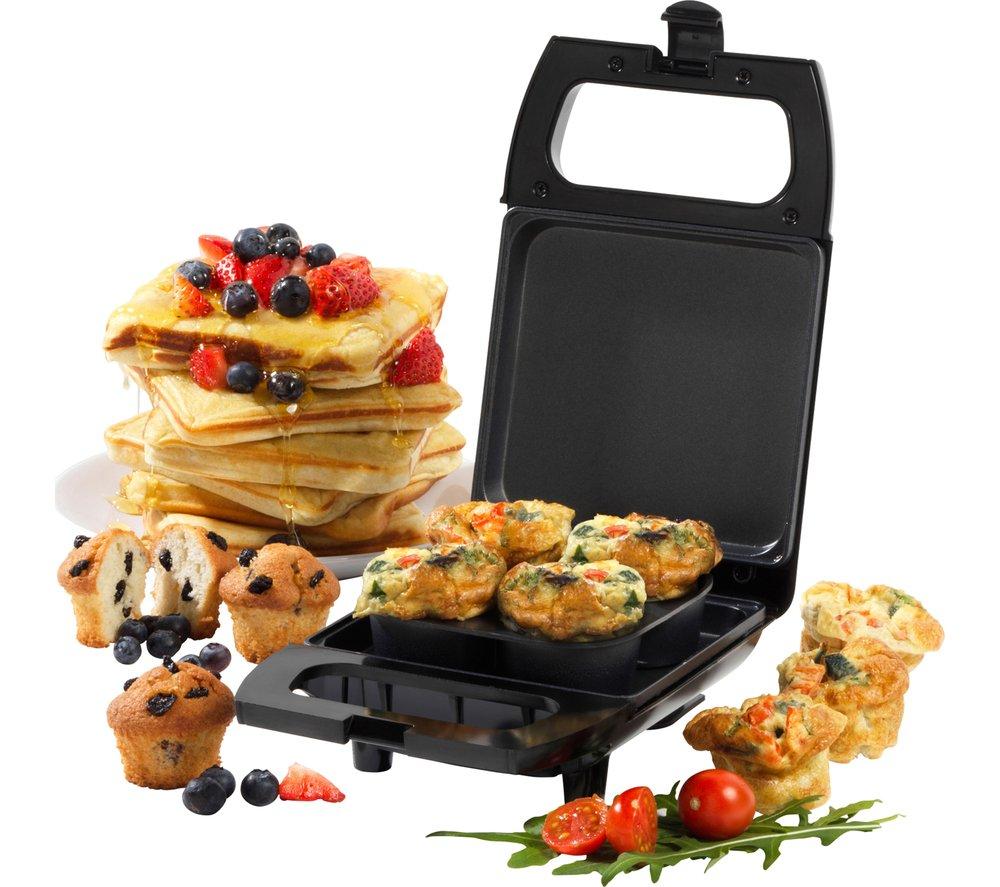 GILES & POSNER EK4488G Egg Muffin & Mini Snack Maker - Black