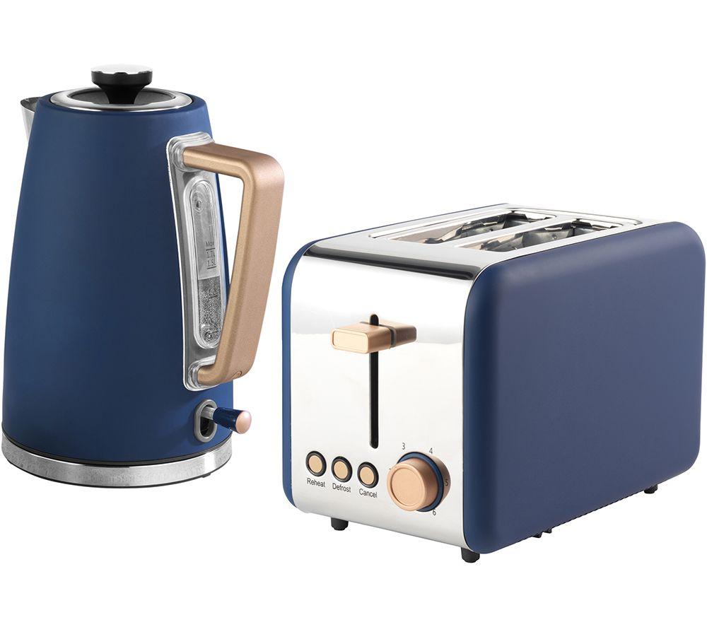 SALTER Opulence COMBO-7727 2-Slice Toaster & Jug Kettle Bundle - Indigo