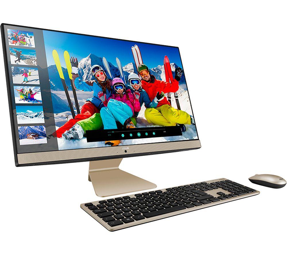 ASUS Vivo AiO V241 23.8inch All-in-One PC - IntelCore i3  1 TB HDD & 256 GB SDD  Black & Gold  Gold Black