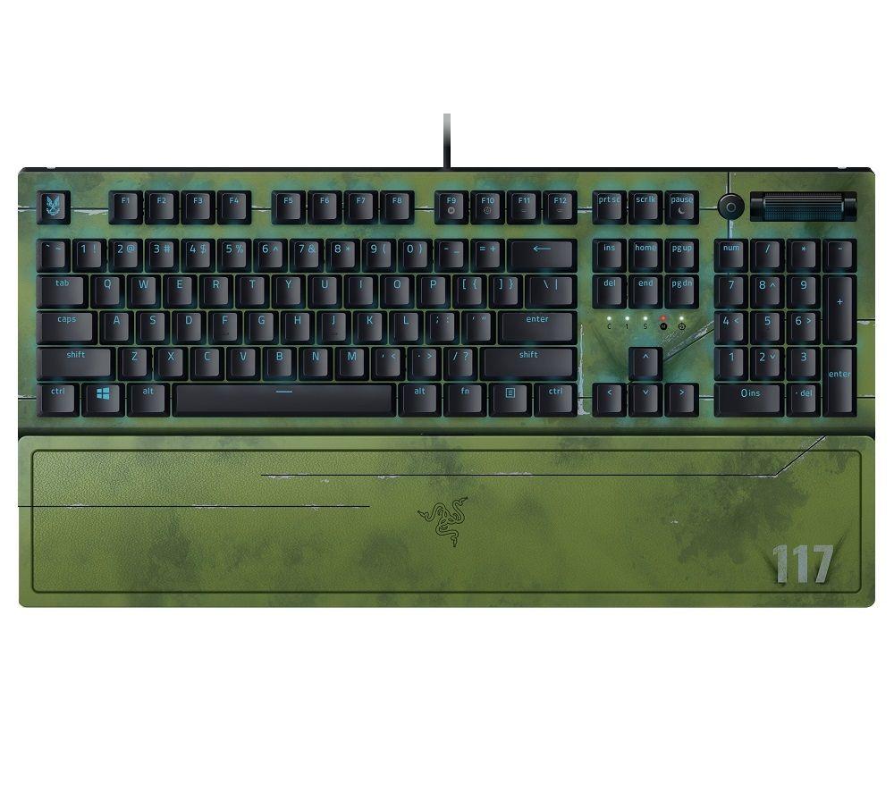 RAZER BlackWidow V3 Mechanical Gaming Keyboard - Halo Infinite Edition  Green Black