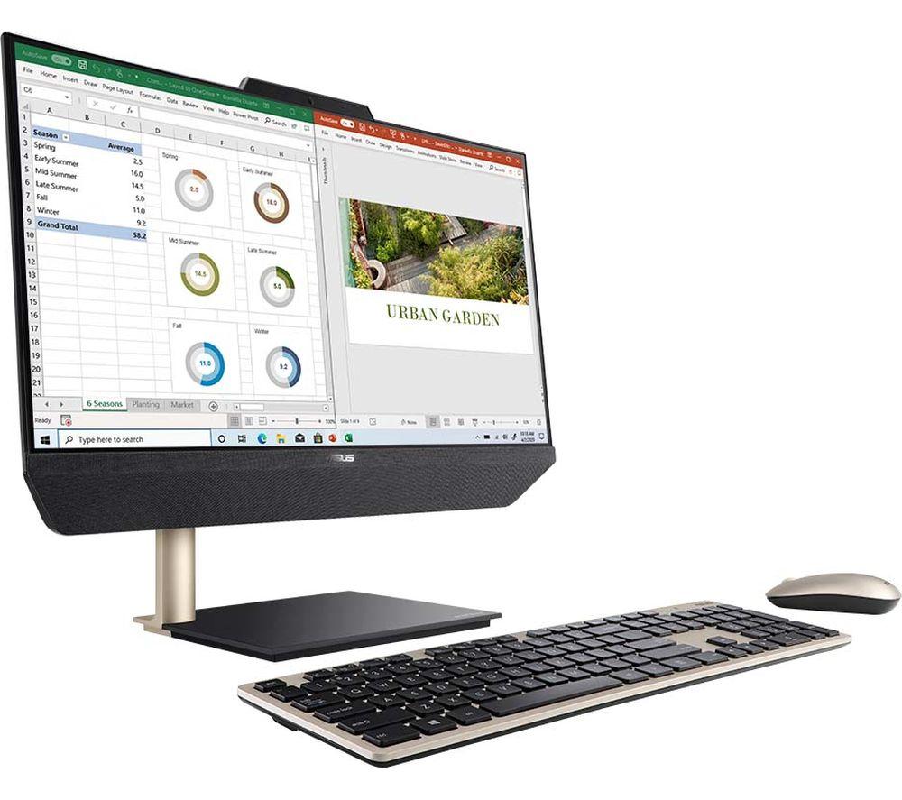 ASUS Zen AiO A5200 21.5inch All-in-One PC - IntelCore i3  256 GB SDD  Black & Gold  Gold Black