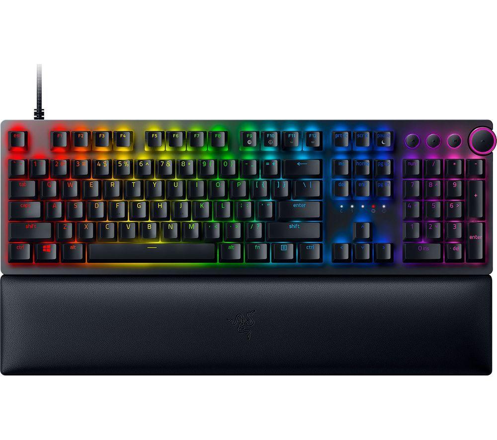 RAZER Huntsman V2 Mechanical Gaming Keyboard - Purple Switches  Black