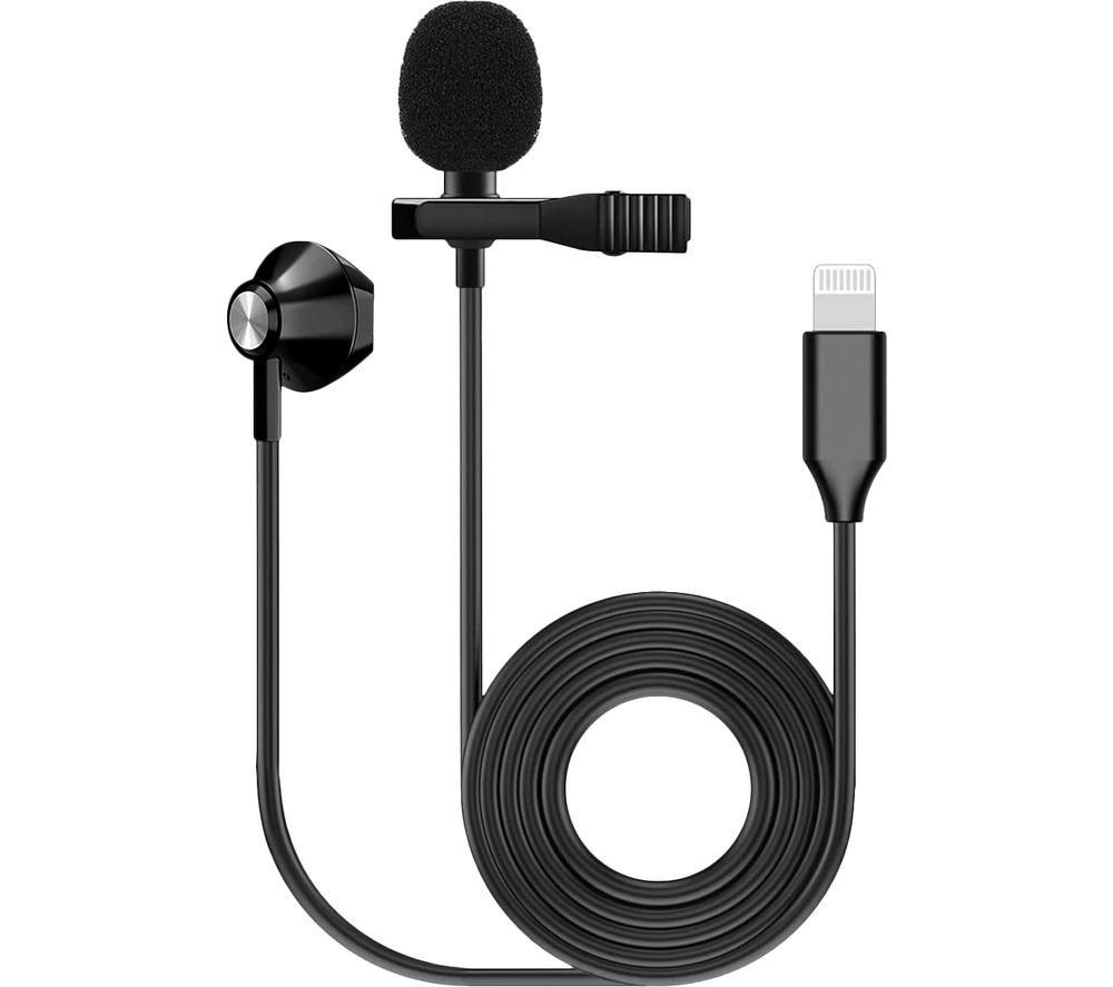 KINSMAN KMIC09 Lavalier Microphone & Earpiece  Black