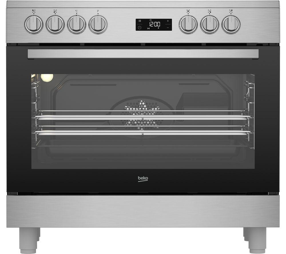 BEKO GF17300GXNS 90 cm Electric Range Cooker - Stainless Steel