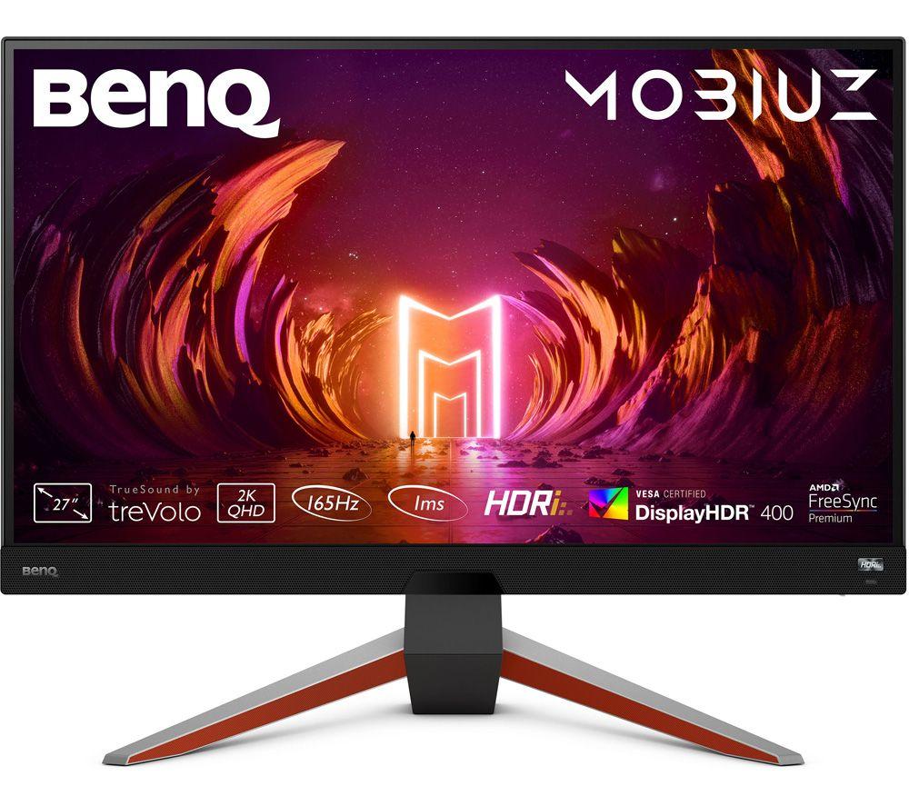 BENQ Mobiuz EX2710Q Quad HD 27inch IPS Gaming Monitor - Red & Grey  Silver/Grey Red Black