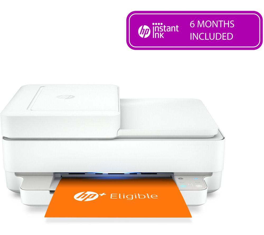HP ENVY 6420e All-in-One Wireless Inkjet Printer with HP Plus  Silver/Grey White