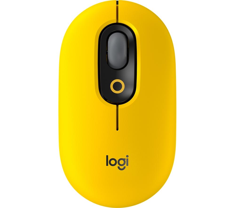 LOGITECH Pop Wireless Optical Mouse - Blast Yellow  Yellow
