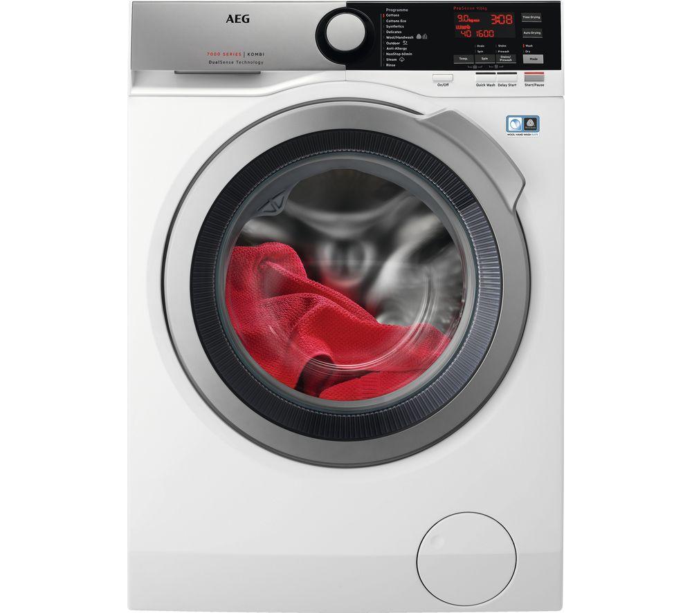 AEG Dual Sense L7WEE965R 9 kg Washer Dryer - White