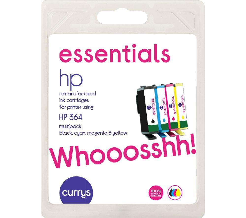 ESSENTIALS HP364 Cyan  Magenta  Yellow & Black HP Ink Cartridges - Multipack
