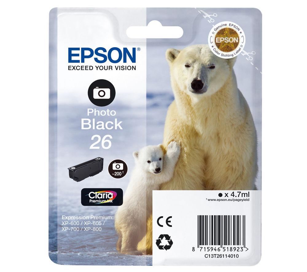 EPSON Polar Bear T2611 Photo Black Ink Cartridge