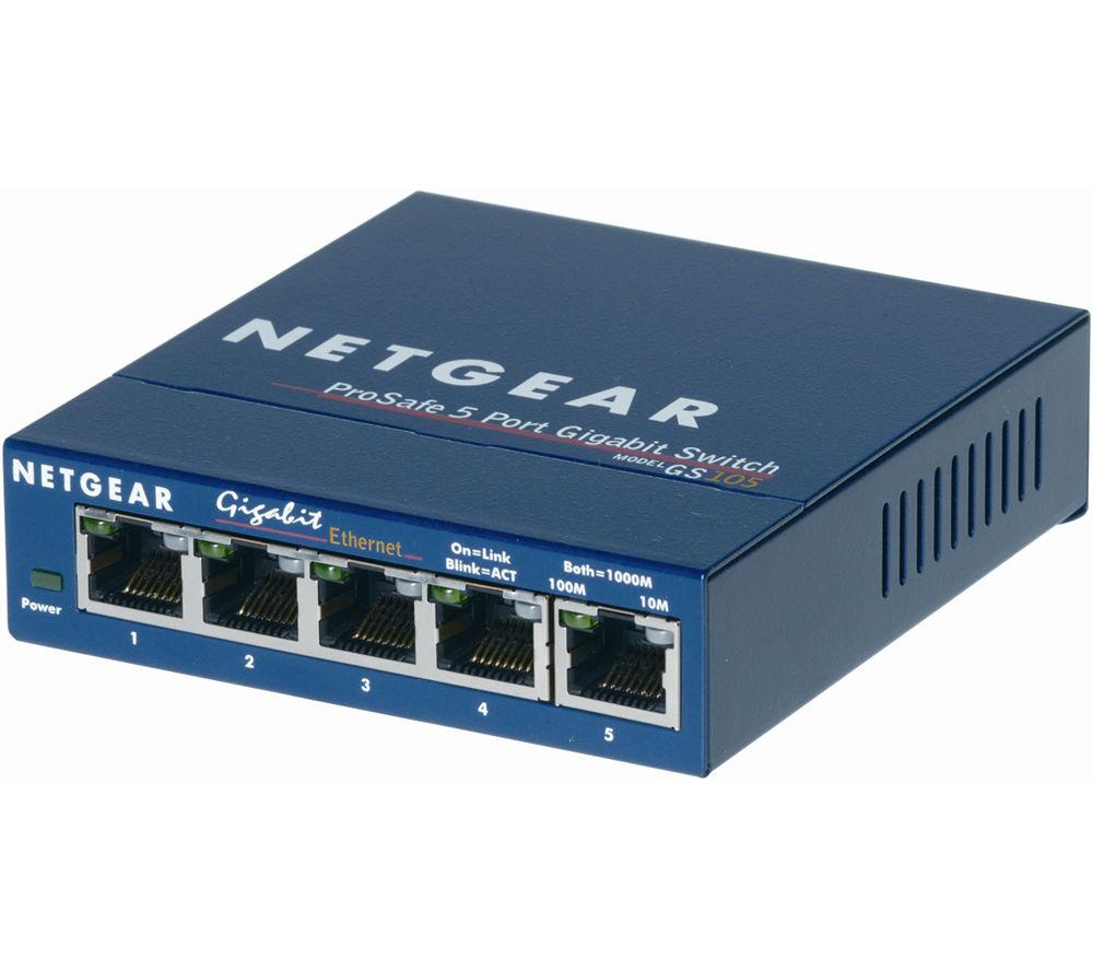 NETGEAR ProSafe GS105 Network Switch - 5-port  Blue