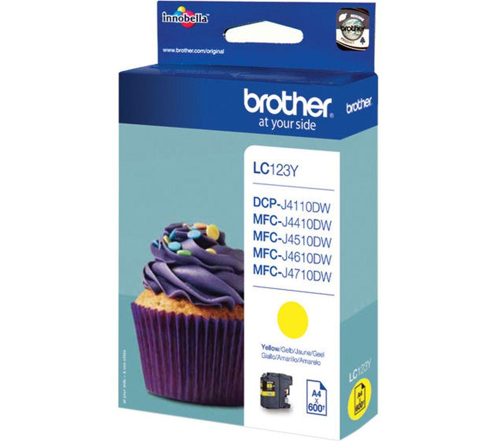 BROTHER LC123Y Yellow Ink Cartridge