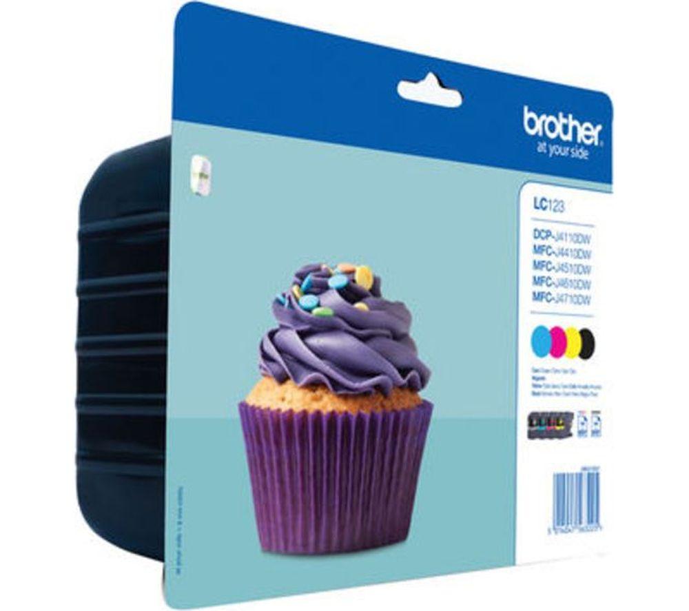 BROTHER LC123 Cyan  Magenta  Yellow & Black Ink Cartridges - Multipack