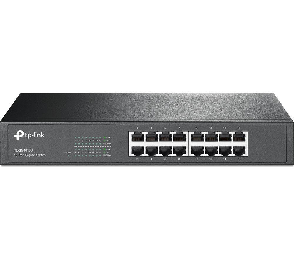 TP-LINK TL-SG1016D Network Switch - 16 port  Black