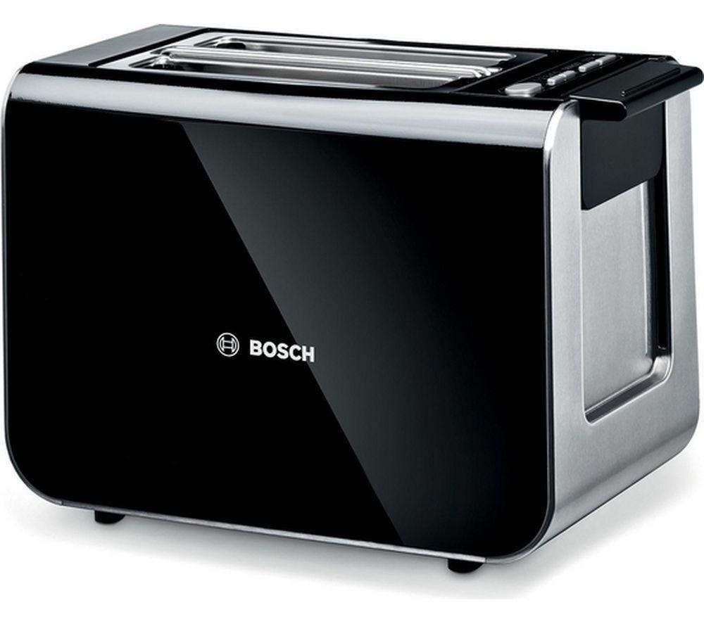 BOSCH Styline TAT8613GB 2-Slice Toaster - Black