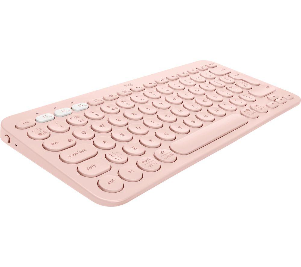 LOGITECH K380 Wireless Keyboard - Rose  Pink