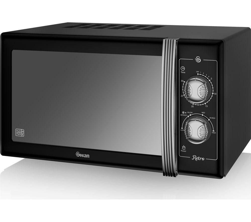 Swan Retro SM22070BN Solo Microwave Black