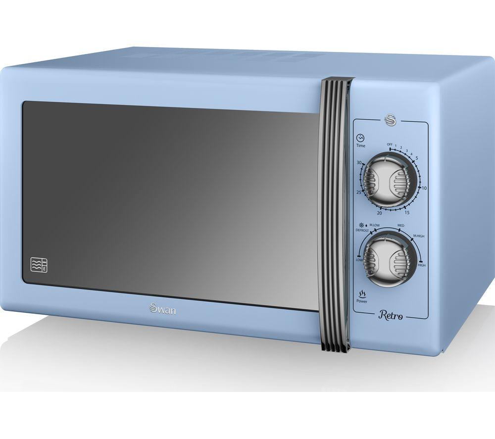 Swan Retro SM22070BLN Solo Microwave Blue