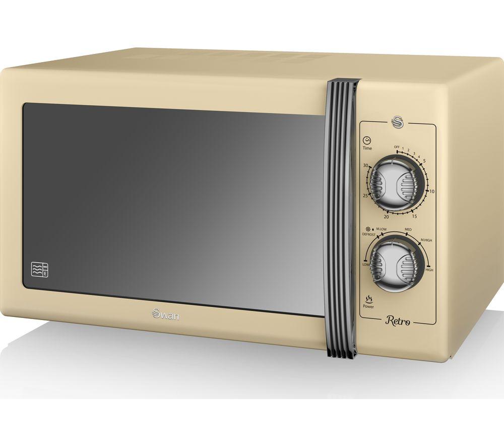 Swan Retro SM22070CN Solo Microwave Cream